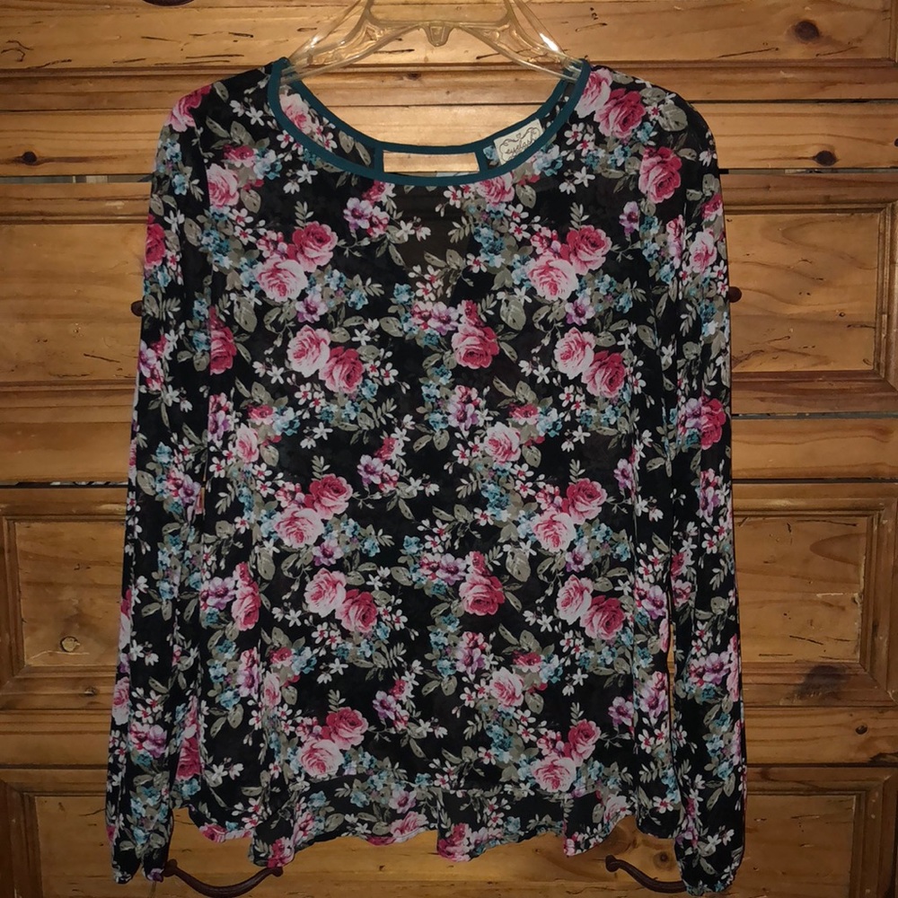 Floral Sheer Blouse